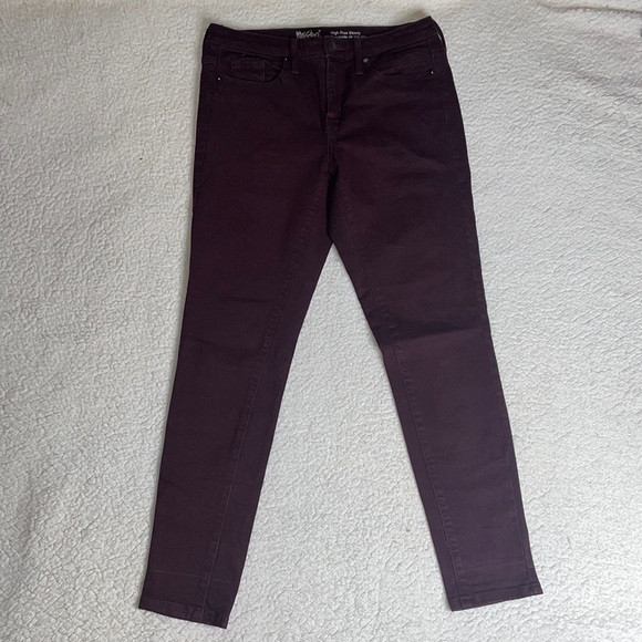 Mossimo Denim High Rise Skinny Power Stretch Size 6 R High Waist - Picture 7 of 8